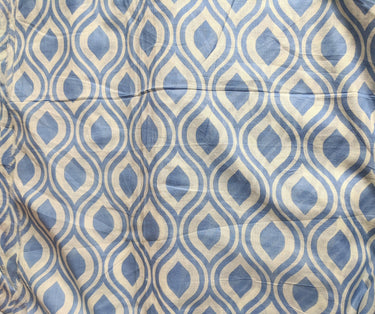 Blue and White Printed Cotton Muslin Fabric, Sewing Fabric, Fabric By Metre / Half Metre